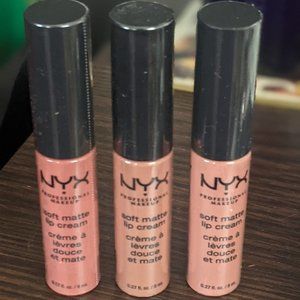 NYX Soft Matte Lip Cream 3x Bundle · BRAND NEW SEALED